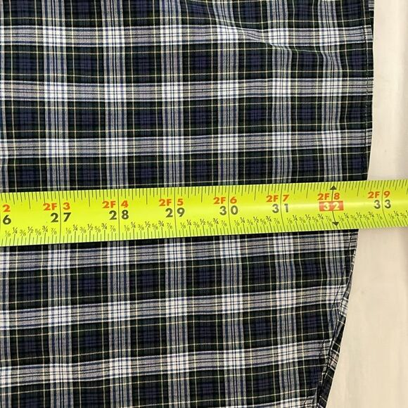 L.L. Bean Green Plaid Button Down Wrinkle Resistant Shirt Mens Size Extra Large - Picture 7 of 10